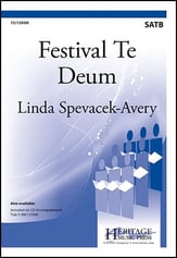 Festival Te Deum SATB choral sheet music cover